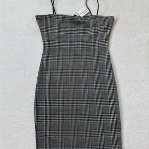 NWT Plaid Black and White Women's Dress